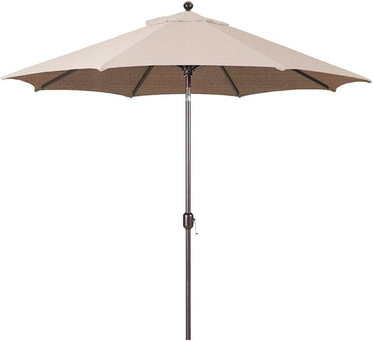 Galtech 9-Foot (Model 737) Deluxe Auto-Tilt Umbrella with Antique Bronze Frame and Sunbrella Fabric Taupe (Includes Extended Frame Warrantee)