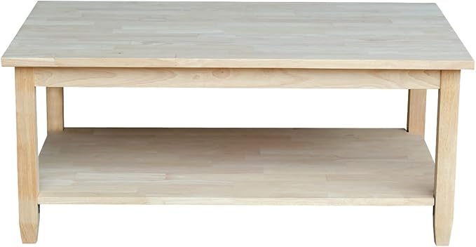 IC INTERNATIONAL CONCEPTS Solano Coffee Table Unfinished