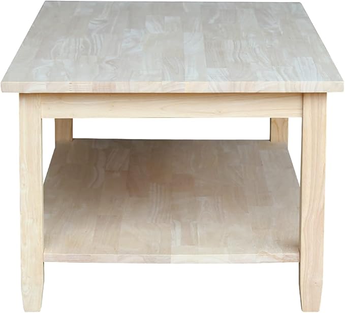 IC INTERNATIONAL CONCEPTS Solano Coffee Table Unfinished