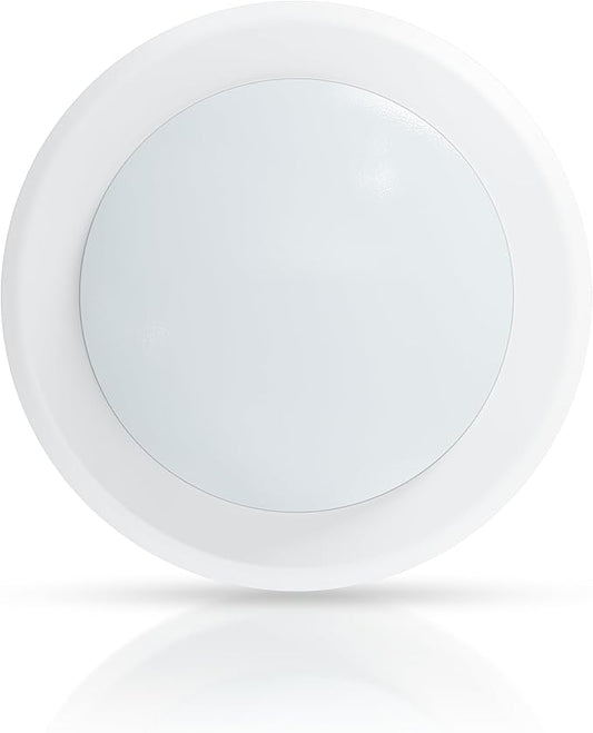 ECOELER 6 Inch LED Disk Light, Aluminum Trim, 4000K Cool White, 16.5W 1000Lm, Dimmable Flush Mount Ceiling Recessed Light Fixture for Bedroom, Garage, Hallway, ETL & FCC Listed
