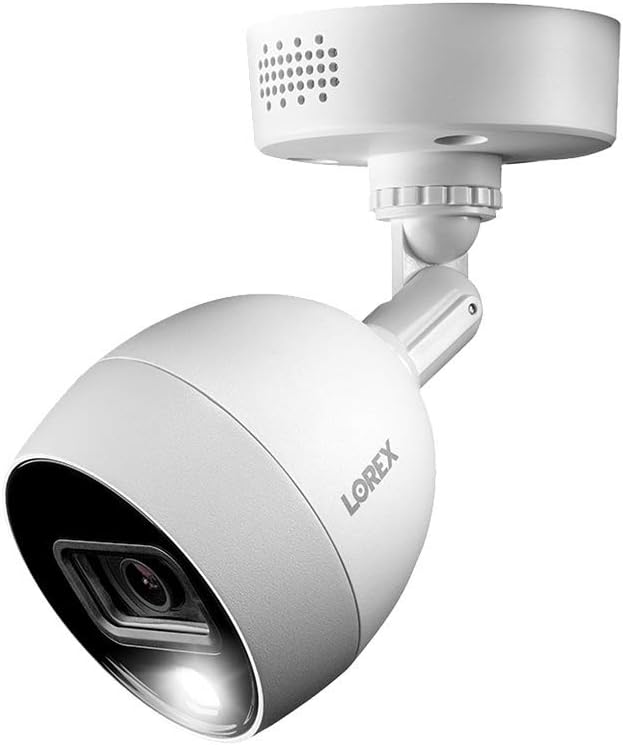 Lorex 4K Indoor/Outdoor Ultra HD Motion Detected Wired Security Surveillance Add-On Bullet Camera - with IR Night Vision and Long Range