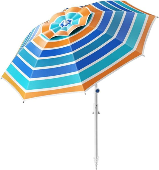 8 ft.Heavy Duty High Wind Beach Umbrella