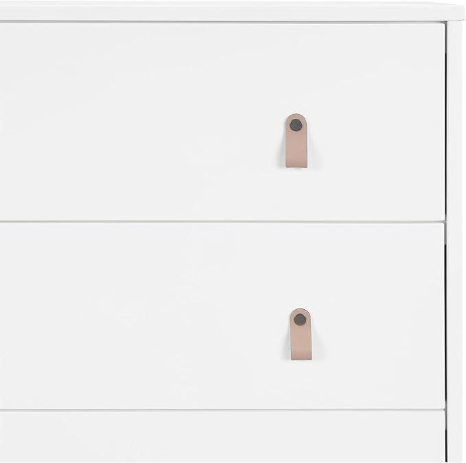 babyGap Legacy 3 Drawer Dresser with Leather Pulls and Interlocking Drawers by Delta Children, Bianca White/Natural