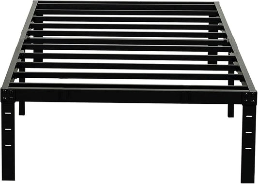 Twin XL Bed Frames, Heavy Duty Metal Frame with Steel Slats Support, No Box Spring Needed, 16 Inch High Platform with Storage, Non-Slip and Noise-Free