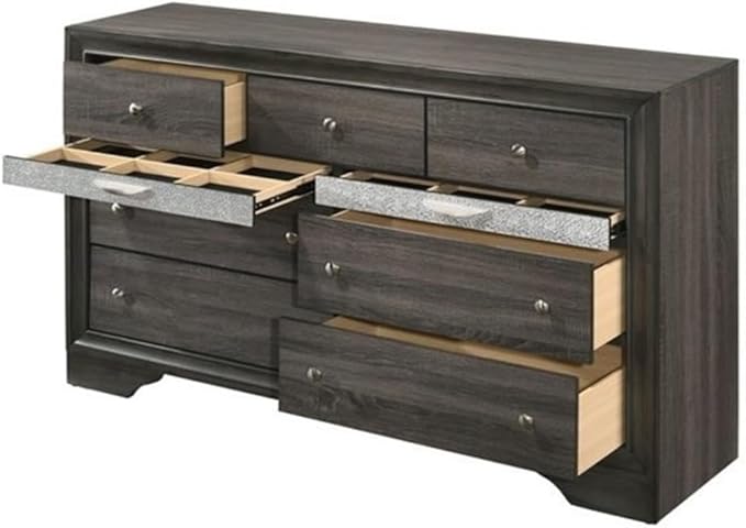 Acme Naima Wood Dresser in Gray