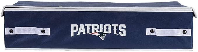Franklin Sports NFL Under Bed Storage Bins - Folding Organizer Containers - NFL Team Office, Bedroom + Living Room Décor