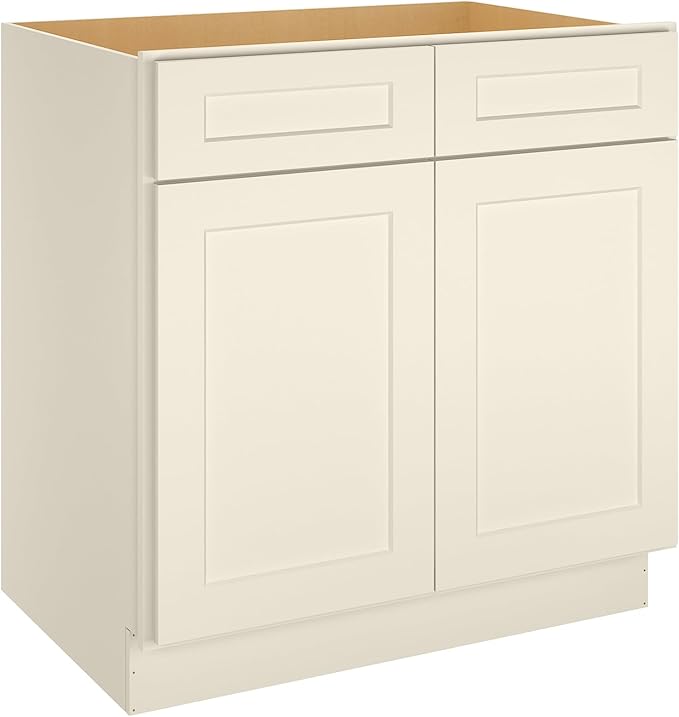 LOVMOR Kitchen Sink Base Cabinet, Unassembled Cabinet, Single Sink Storage Unit, Large Capacity, 24" D*33" W*34-1/2"H