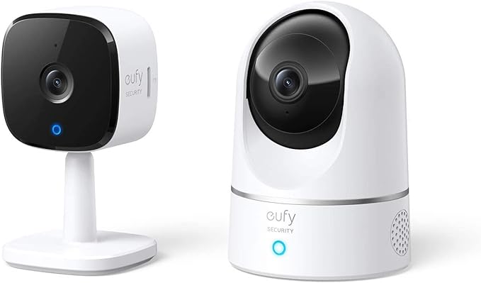 eufy Security Indoor Cam C120 & P24, 2K, Indoor Security Camera, Wi-Fi Plug-in Camera, Human & Pet AI, Voice Assistant Compatibility, Night Vision, HomeBase not Compatible