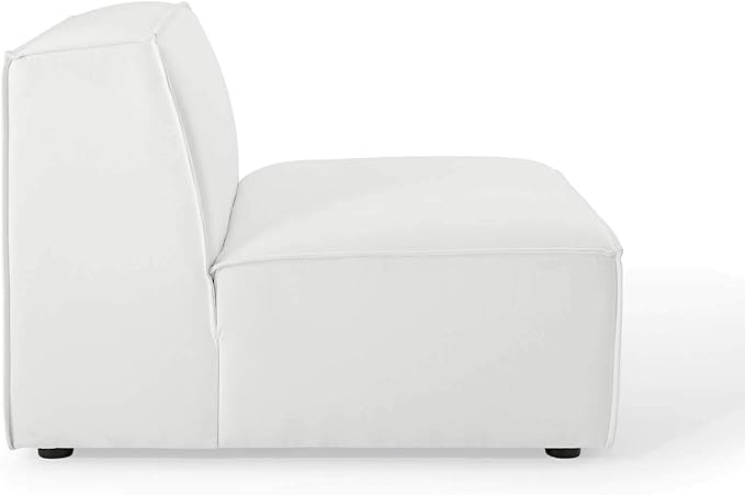 Modway Restore 5-Piece Upholstered Sectional Sofa in White