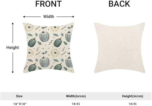 BETGINY Fall Pillow Covers 18X18 Inch Set of 2 Autumn Pumpkin Decorative Throw Pillow Covers Farmhouse Fall Decor Harvest Throw Pillow Cover Thanksgiving Decorations for Sofa Couch Home