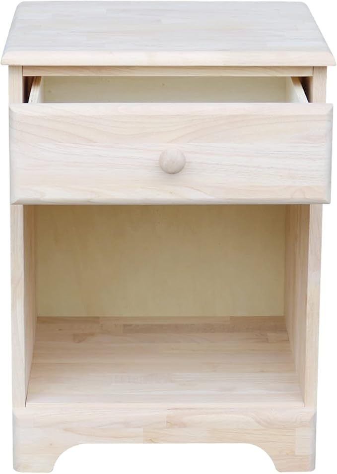 IC INTERNATIONAL CONCEPTS Nightstand Unfinished