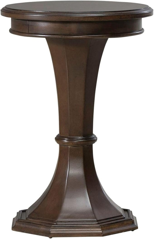 Liberty Furniture Arden Road Living Room Round Chairside Table - Satin Cherry