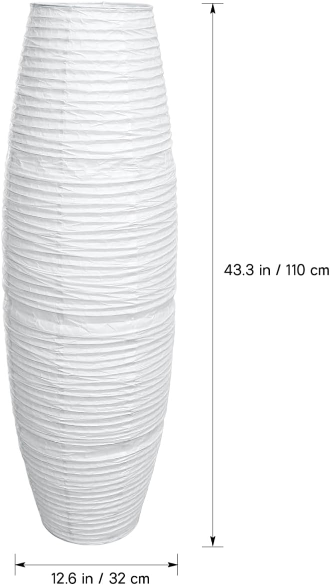Uonlytech Paper Floor Lampshade Light Accessories: Diploma Floor Lamp Shield Japanese Style Standing Lamps for Living Room Contemporary Floor Lamp Cover