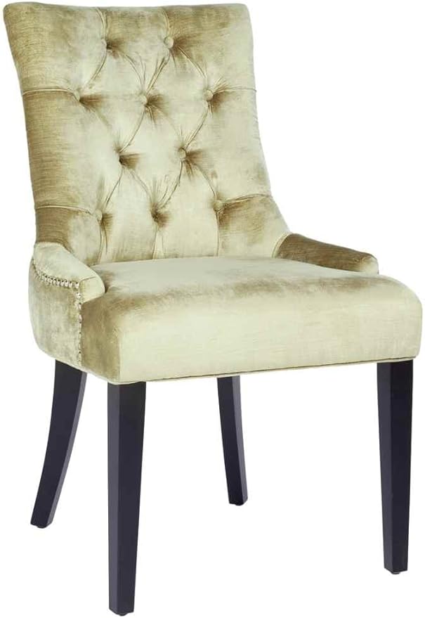 Safavieh Set of 2 Ashley Side Chairs, Gold