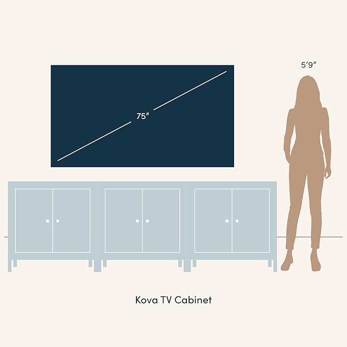 Nathan James Kova Rattan Wood Accent Natural Sideboard Storage Cabinet TV Stand with Matte Metal Frame, Adjustable Shelves and Cane Doors, for Hallway, or Living Room, White/Cane/Brass, Set of 3