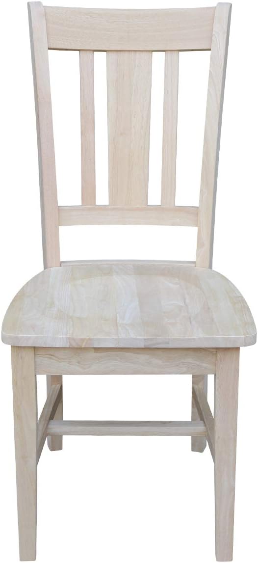 International Concepts 42" Dual Drop Leaf 2 San Remo Chairs Dining Table, Unfinished