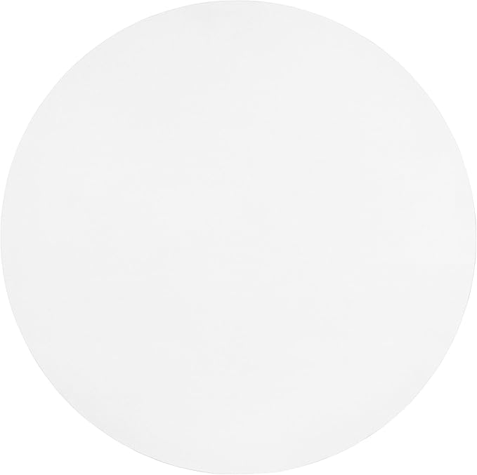 Homes: Inside + Out Elara Modern 39-inch Round Dining Table with Fluted Pedestal Base, Seats up to 4, for Home Kitchen, Living Room, Glossy White