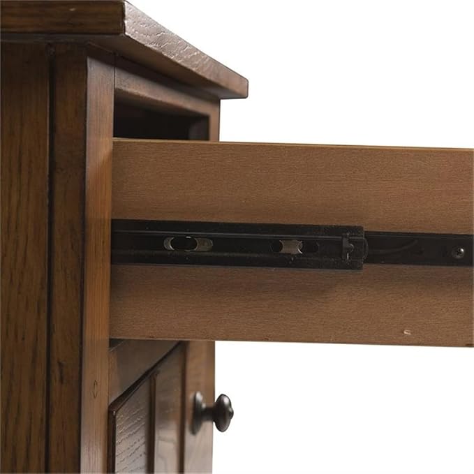 Liberty Furniture Grandpa's Cabin Drawer Night Stand, 27" x 17" x 27", Aged Oak