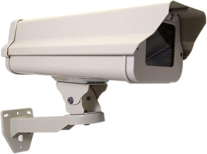 2 in One Aluminum Housing CCTV Security Surveillance Outdoor Camera Box Weatherproof Heavy Duty + Wall Mount Adjustable Mount Bracket Kit for CCTV Surveillance Cameras System