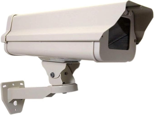 2 in One Aluminum Housing CCTV Security Surveillance Outdoor Camera Box Weatherproof Heavy Duty + Wall Mount Adjustable Mount Bracket Kit for CCTV Surveillance Cameras System