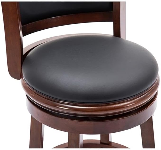 Boraam Augusta Counter Height Swivel Stool, 24-Inch, 1-Pack, Cherry