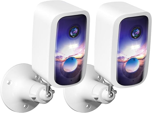 Wireless Security Camera Outdoor, 2K Wireless Cameras for Home Security, Outdoor Camera with Color Night Vision, Human Detection, 2-Way Audio, IP65 Waterproof, TF/Cloud Storage, 2 Pack