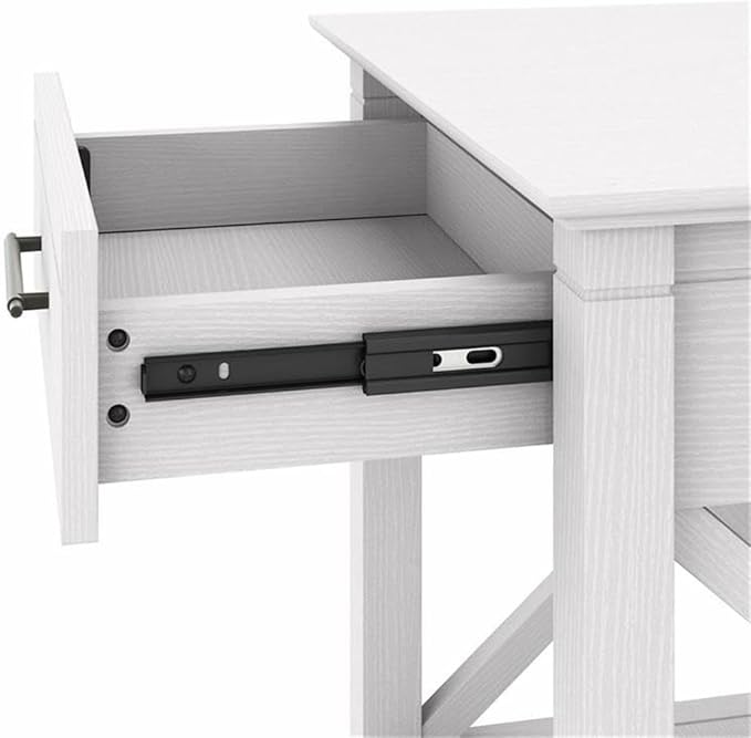 Bush Home Key West Nightstand with Drawer in Pure White Oak