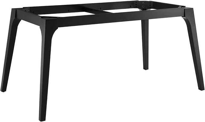 Modway EEI-5693-BLK-WHI Juxtapose 63" Rectangular Performance Artificial Marble Dining Table, Black White