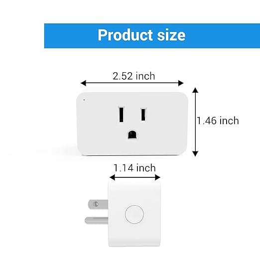 New One Zwave Plug, 800 Series Zwave Outlet, Bult in Zwave Repeater, Z-Wave Smart Plug, Z-Wave Hub Required, Compatible with Hubitat, SmartThings, Vera, Wink, Fibaro, Homeseer, 2GIG, Alarm