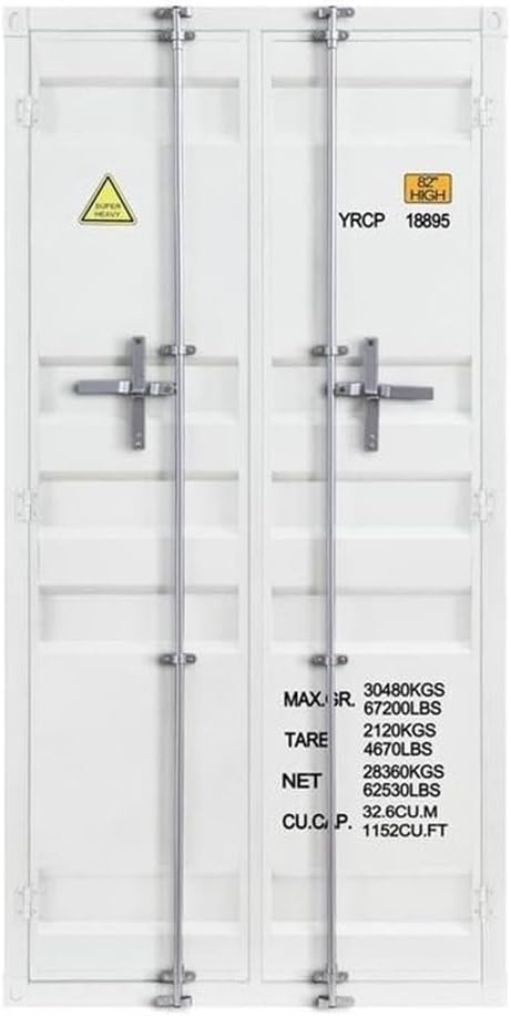 Acme Cargo Wardrobe (Double Door) in White
