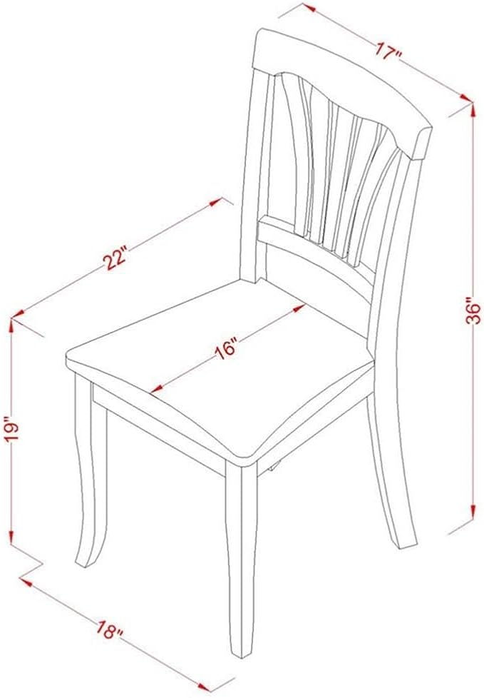 East West Furniture Avon 36" Linen Dining Chairs in Saddle Brown (Set of 2)