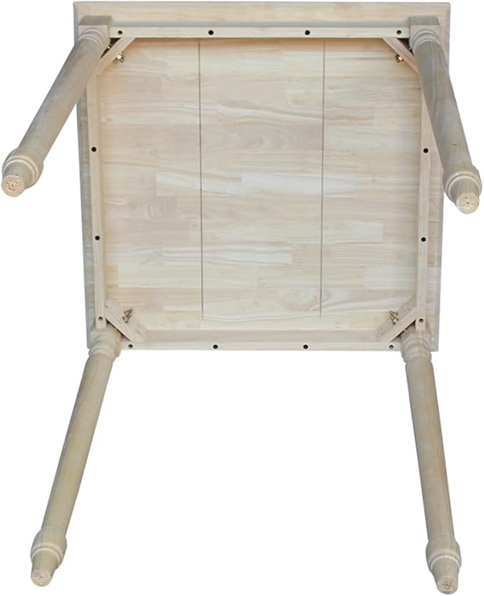 IC INTERNATIONAL CONCEPTS Solid Wood Top Table - Turned Legs