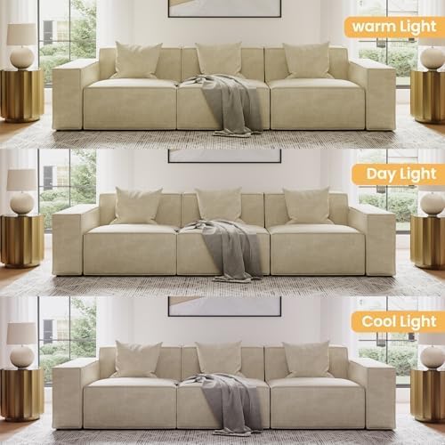 145" Minimalist Power Reclining Sofa for Living Room, Modular Reclining Couch with Performance Fabric, Mid Century Modern Sofa, Pet Friendly, Free Combination for Home, Dark Gray
