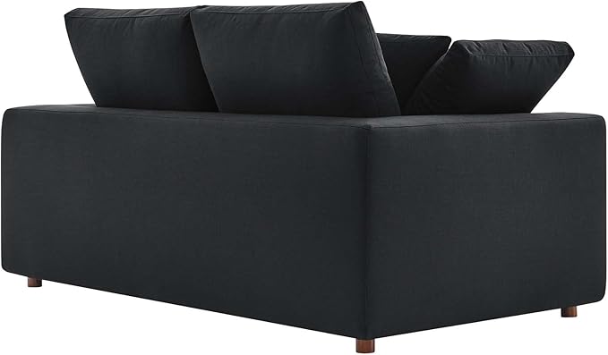 Modway EEI-4859-BLK Commix Down Filled Overstuffed Loveseat, Black