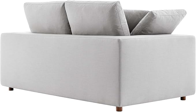 Modway EEI-4859-LGR Commix Down Filled Overstuffed Loveseat, Light Gray