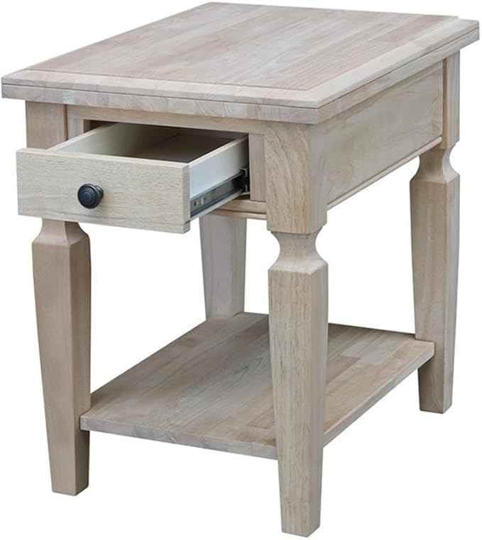 IC INTERNATIONAL CONCEPTS Vista End Table Unfinished