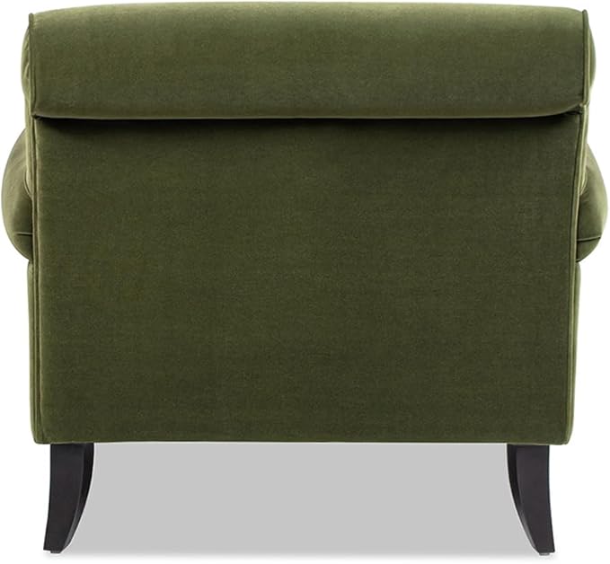 Jennifer Taylor Home Alana Lawson Chaise Lounge Chair, Olive Green Performance Velvet