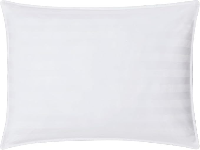 DOWNLITE Down Extra Thin, Flat & Soft Pillow for Stomach Sleepers (Hypoallergenic) (King)