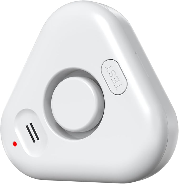 Stechro Upgraded Water Leak Detector, 0-120dB Water Sensor Alarm, IP66 Water Leak Detectors for Home with Water Leakage/Drip Detection Modes, Avoid Flooding in Basement Bathroom Kitchen Toilet Laundry