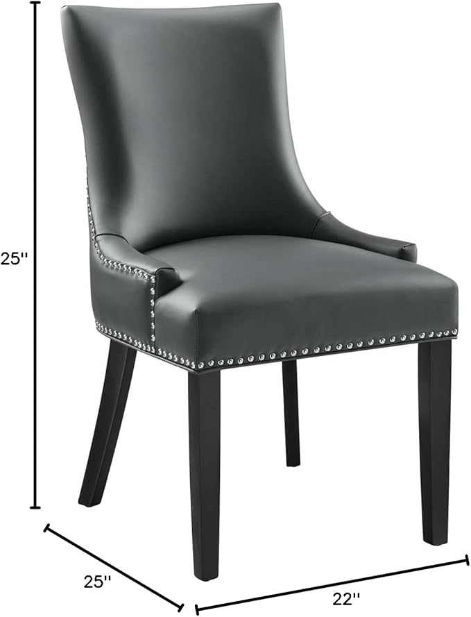 Modway Marquis Chair, Gray 25 x 22 x 36