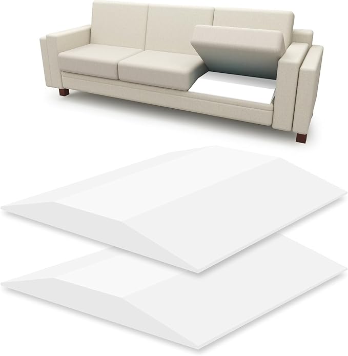 AK TRADING CO. Furniture Seat Support - High-Density (1.8 Density 44-ILD) - White Foam Couch Sofa Cushion Support Cushion Sag Repair Replacement for Sofa Couch Loveseat Chair (24" x 24" (2pack))