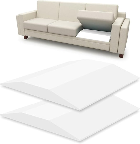 AK TRADING CO. Furniture Seat Support - High-Density (1.8 Density 44-ILD) - White Foam Couch Sofa Cushion Support Cushion Sag Repair Replacement for Sofa Couch Loveseat Chair (24" x 24" (2pack))