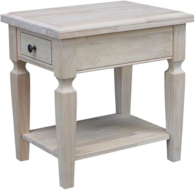 IC INTERNATIONAL CONCEPTS Vista End Table Unfinished