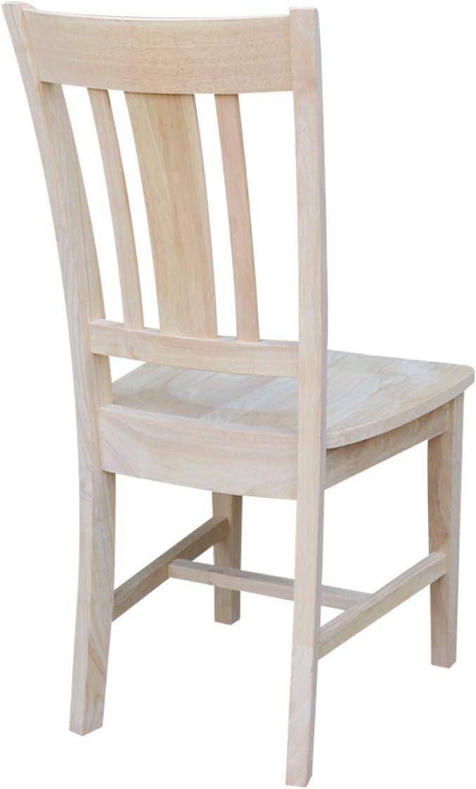 International Concepts 42" Dual Drop Leaf 2 San Remo Chairs Dining Table, Unfinished