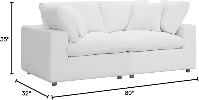 Modway Commix Down-Filled Overstuffed Upholstered Loveseat