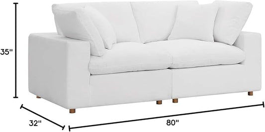 Modway Commix Down-Filled Overstuffed Upholstered Loveseat
