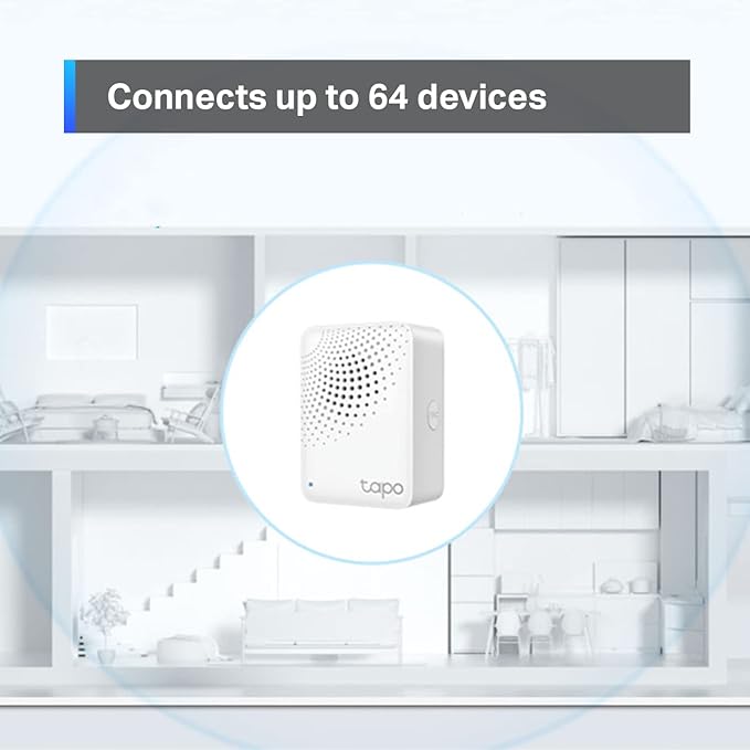 TP-Link Tapo Smart Water Leak Detector Kit: Water Leak Sensor T300 + Hub H100 (Rapid Dripping Detection, 90dB Adjustable Alarm, App Alerts, Compatible with Alexa and Google Home)