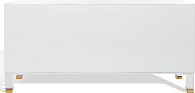 Safavieh Couture Home Saturn-Art Deco White Acrylic 3-door Sideboard