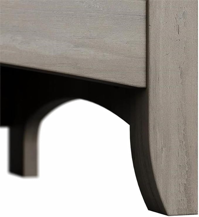 Bush Home Salinas Tall 5 Shelf Bookcase - Set of 2 in Driftwood Gray, Vertical Office Storage, Bookshelves for Home Workspace, Multi-Purpose Shelving Units