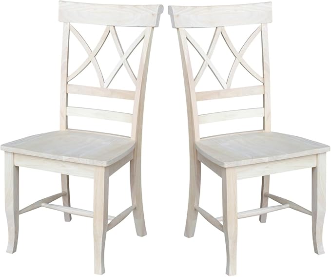 IC INTERNATIONAL CONCEPTS Set of Two Lacy Dining Chairs